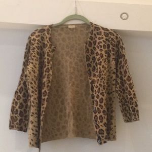 J. Crew cheetah cardigan